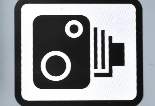 Speed camera sign