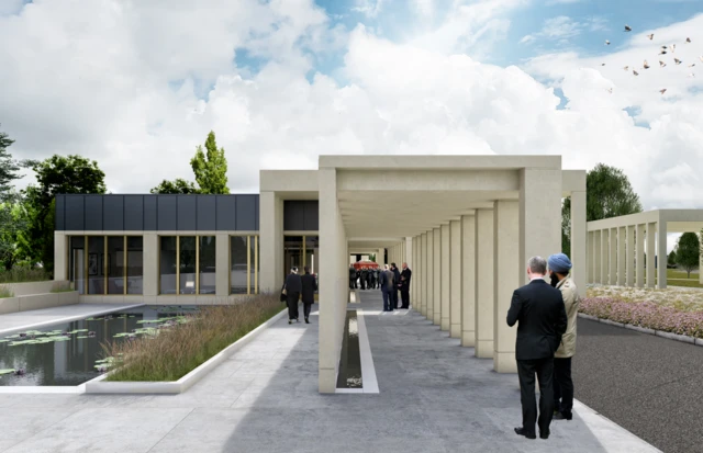 Hinckley crematorium artist impression