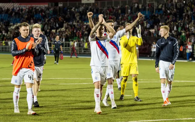 Rangers drew 1-1 in Russia to reach the group stage of the Europa League