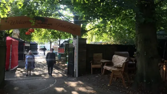 Entrance to festival