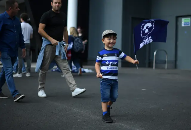 A young rugby fan