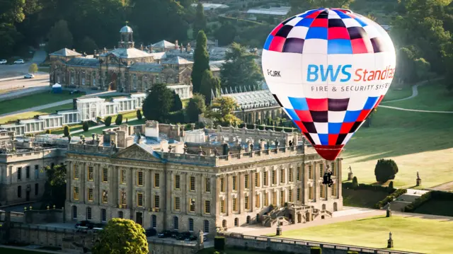 Hot air balloon at Chatsworth