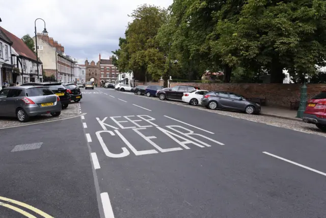 Resurfaced road on North Bar Within