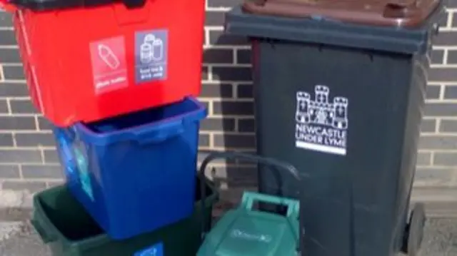 Current number of bins, boxes and caddies in Newcastle