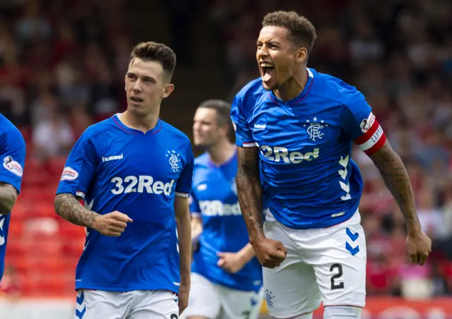 Rangers' Ryan Jack and James Tavernier celebrate