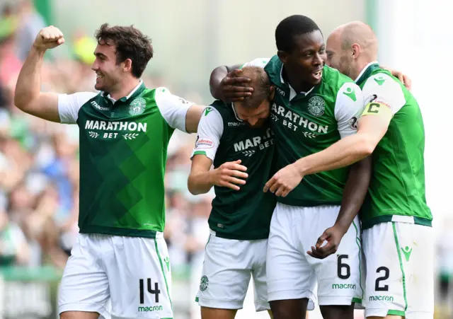 Hibs were 3-0 winner against Motherwell