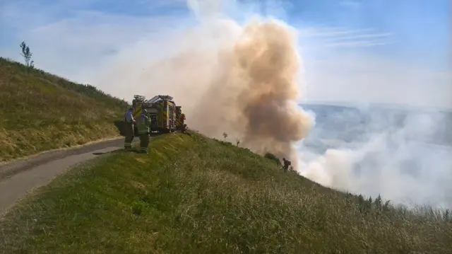 Smoke on the Malvern Hills