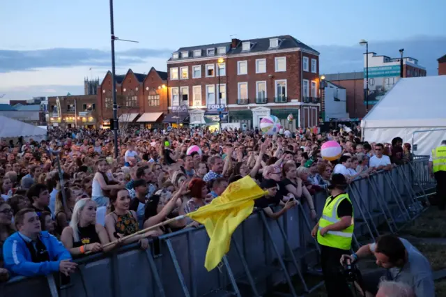 The crowds at the Humber Street Sesh.