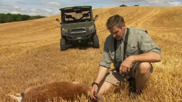 Edward Brown with deer