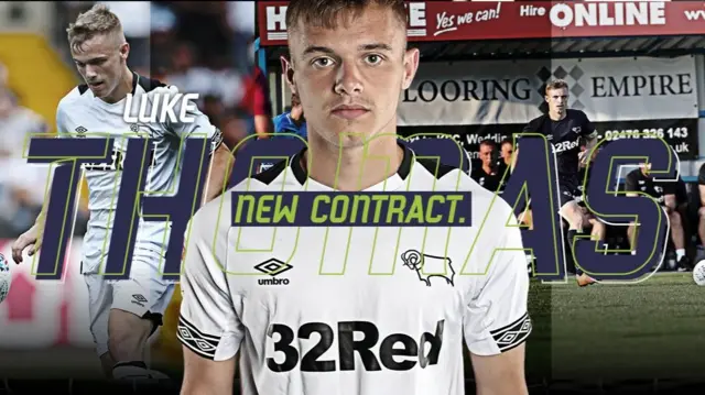 Luke Thomas graphic by Derby County