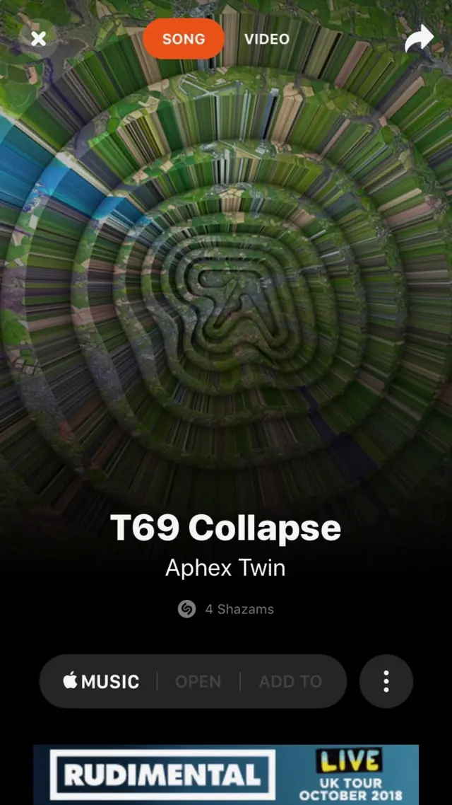 Aphex Twin on Shazam