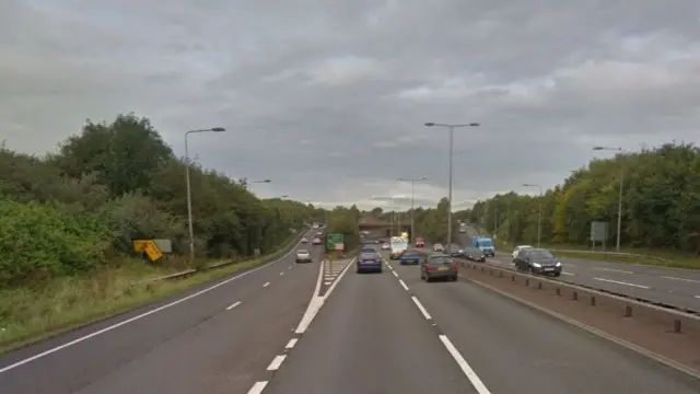 A50 near Blurton turn-off