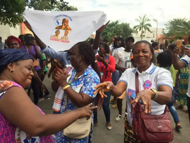 Supporters of Simone Gbagbo