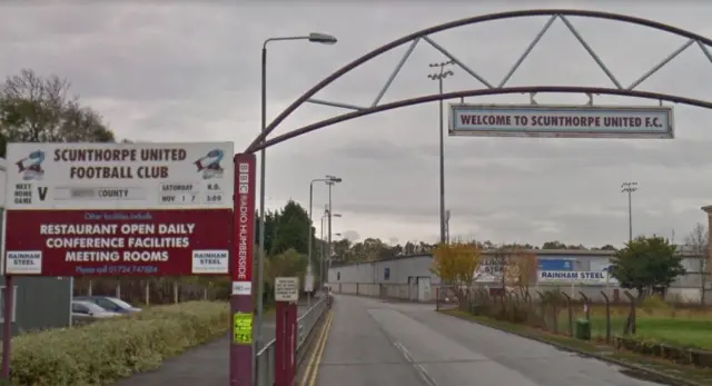 The entrance to Glanford Park.
