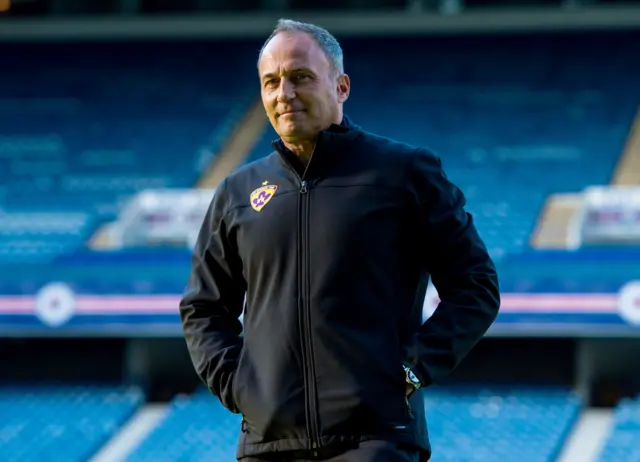 Maribor coach Darko Milanic at Ibrox