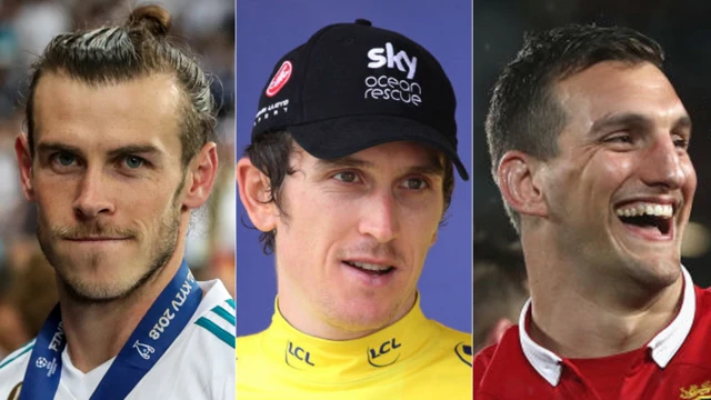 Gareth Bale, Geraint Thomas and Sam Warburton