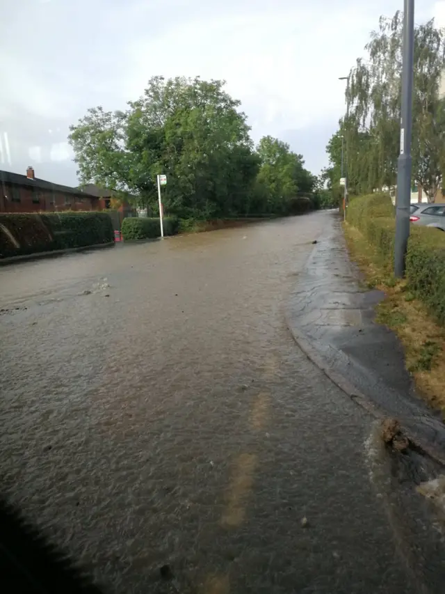 burst water pipe