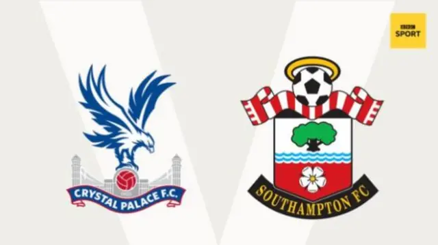 Crystal Palace v Southampton badges