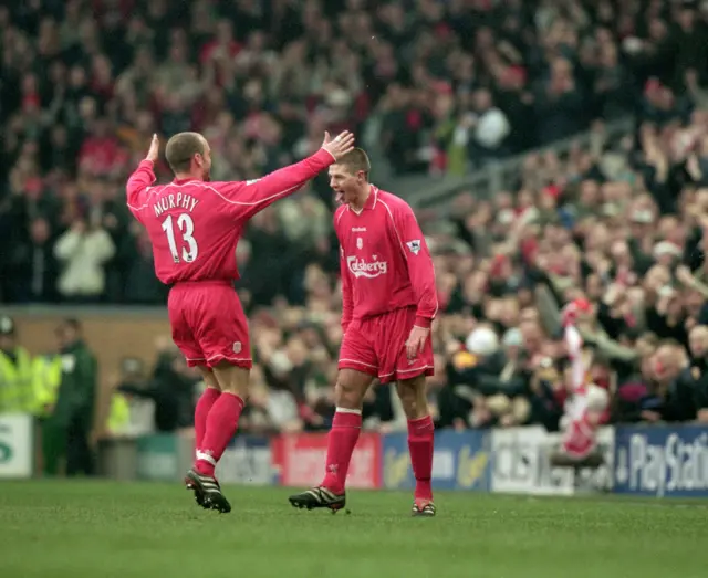 Danny Murphy and Steven Gerrard