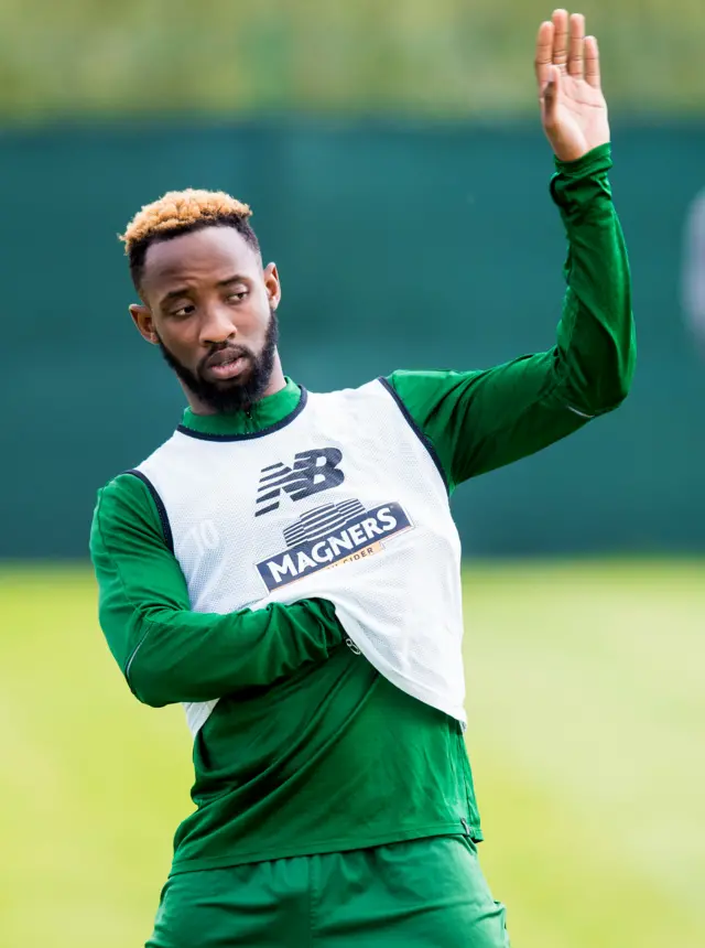 Moussa Dembele at Celtic training