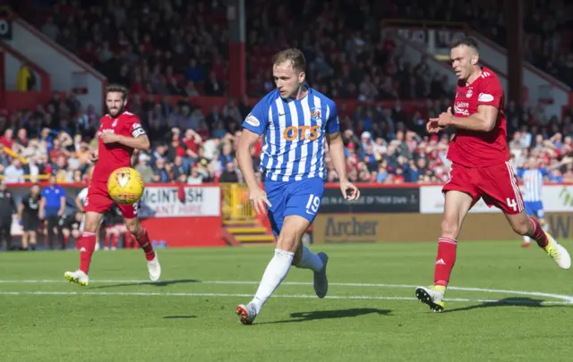 Greg Stewart scored for Kilmarnock against Aberdeen