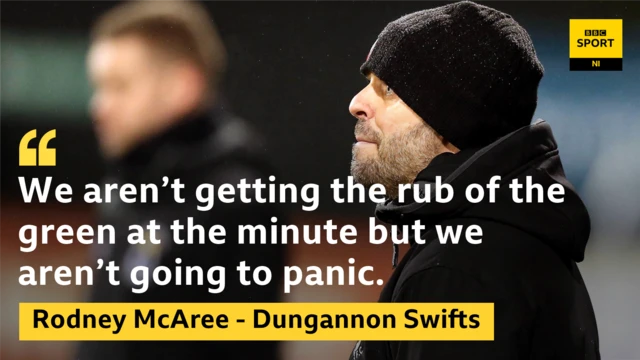 Dungannon Swifts manager, Rodney McAree