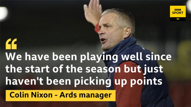 Colin Nixon, Ards manager