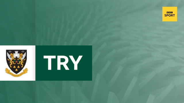 Northampton try