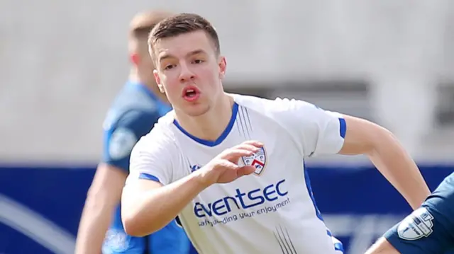 Coleraine midfielder Brad Lyons