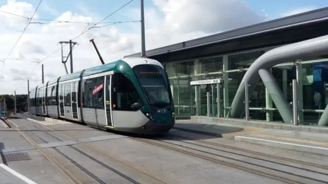 Tram in Nottingham