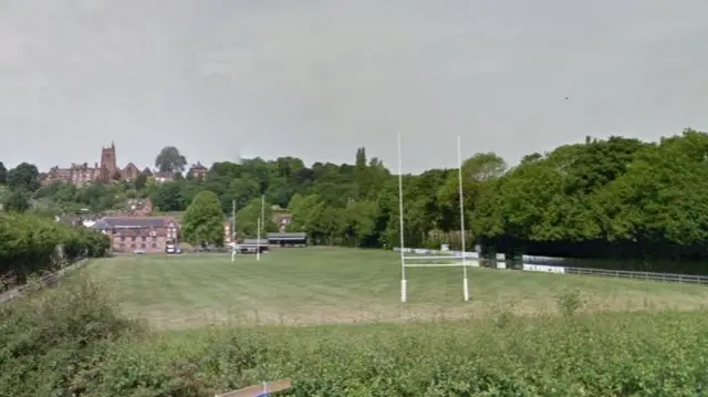 Current rugby pitch in Bridgnorth off Bandon Lane