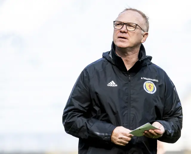 Scotland head coach Alex McLeish