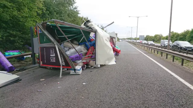 Crash on A50 Foston