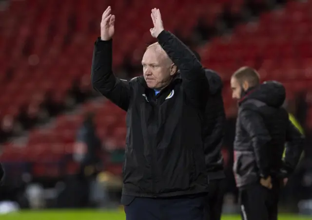 Scotland head coach Alex McLeish celebrates