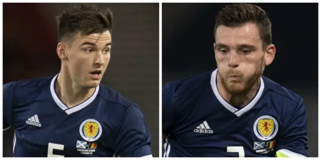 Kieran Tierney and Andy Robertson