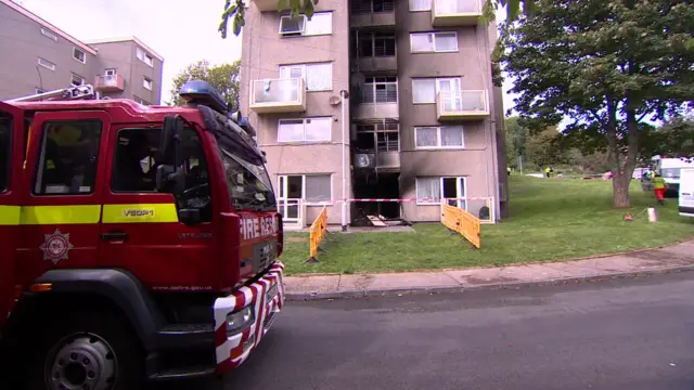 Savage Road fire scene