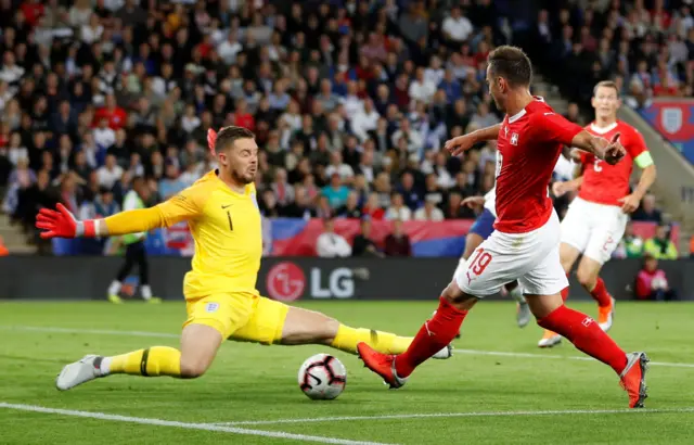 Jack Butland and Mario Gavranovic