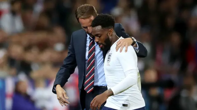 Danny Rose and Gareth Southgate