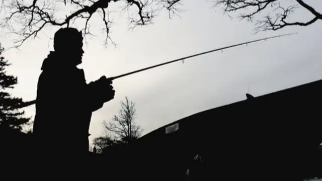 A man fishing