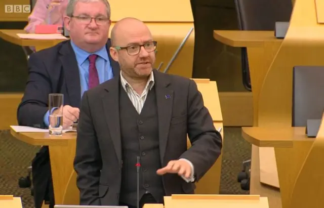 Scottish Green co-convener Patrick Harvie