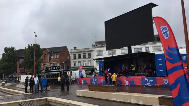 England Fan Zone in Leicester