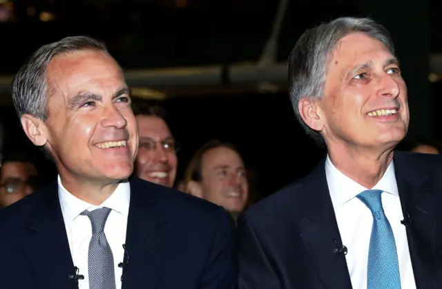 Bank of England Governor Mark Carney and Chancellor Philip Hammond