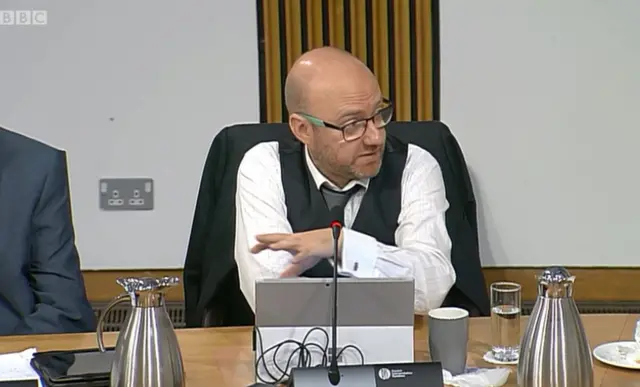 Scottish Green Party co-convener Patrick Harvie