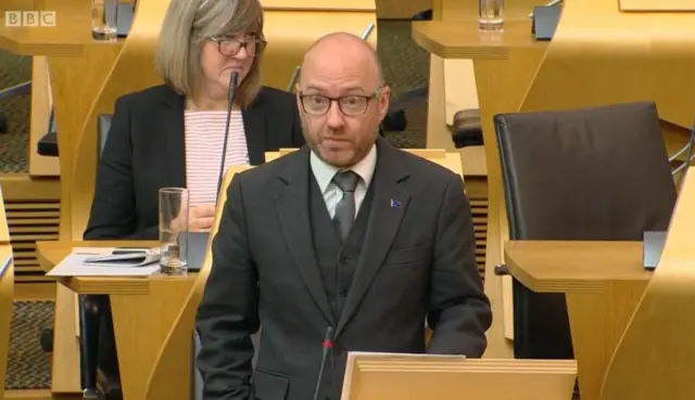 Scottish Green co-convener Patrick Harvie