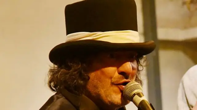 Rachid Taha performing in 2016