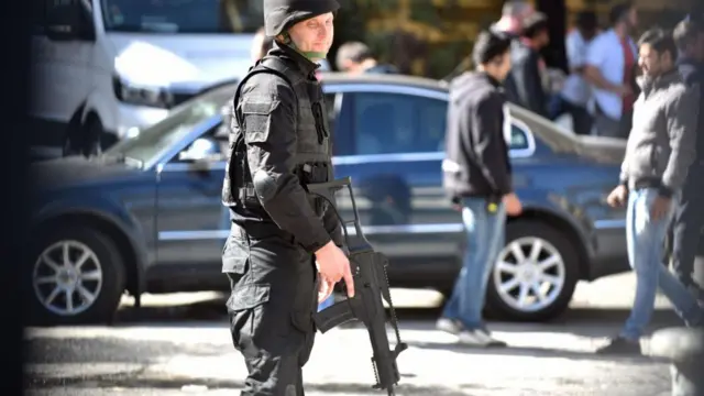 An actor holding a gun in Bradford