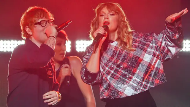 Ed Sheeran and Taylor Swift