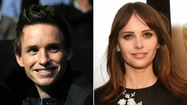 Eddie Redmayne and Felicity Jones