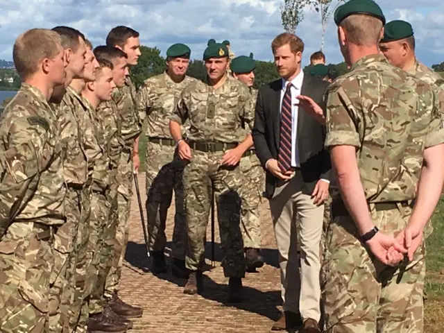 Prince Harry at Lympstone