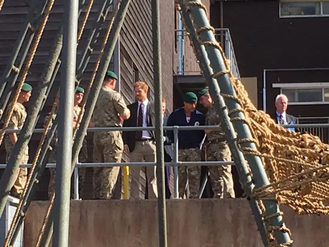 Prince Harry at Lympstone